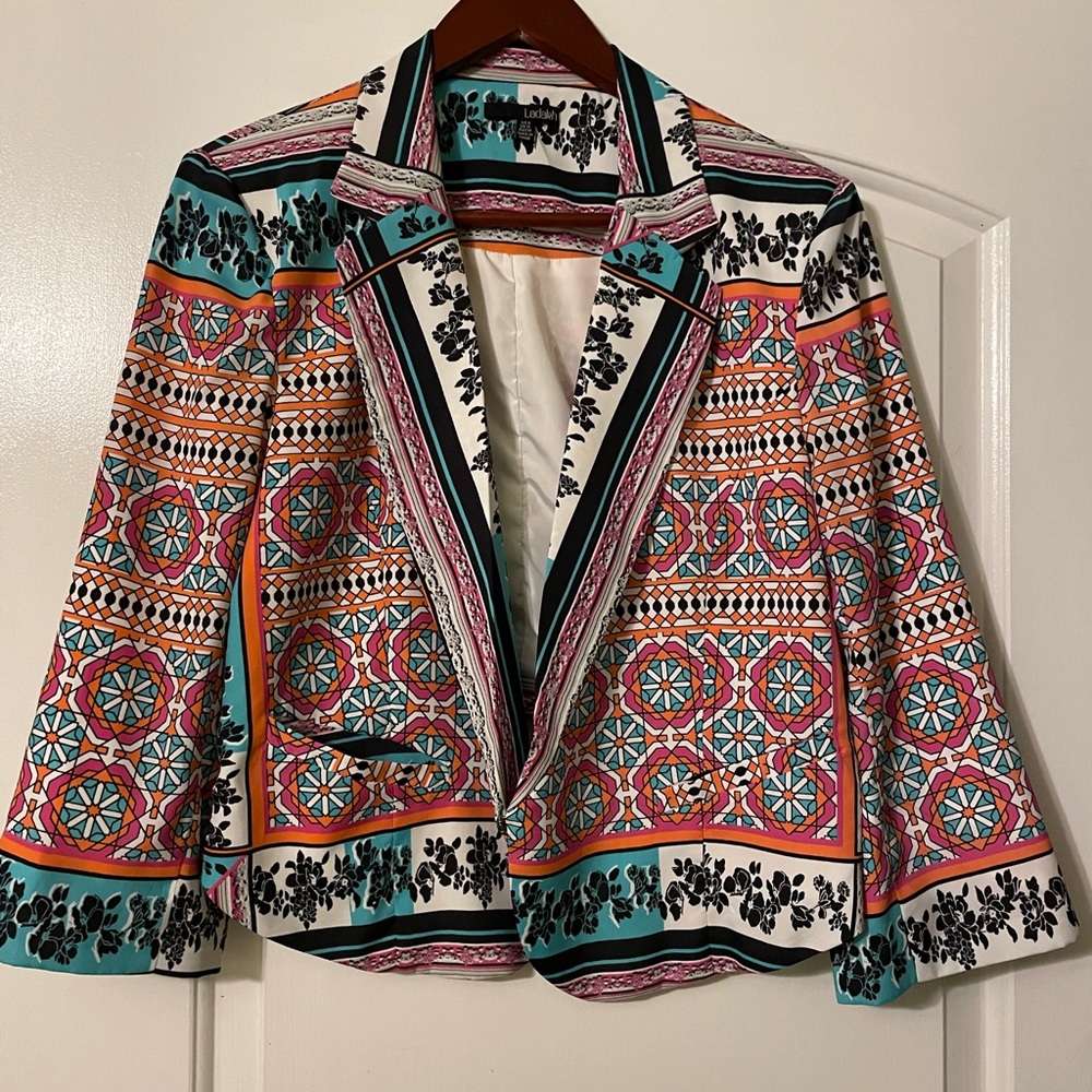 Ladakh Multicolor Patterned Blazer - image 1